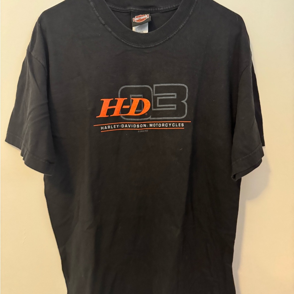 Harley-Davidson Black and Orange Short Sleeve Tee Baltimore store